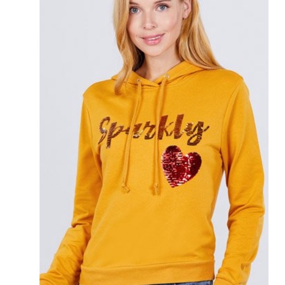 Chic Nation Tops - ❤️ CLASSY SPARKLY HOODIE